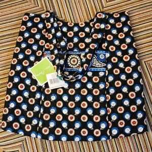 NWT Vera Bradley Large Curvy Tote in Night Owl Pattern